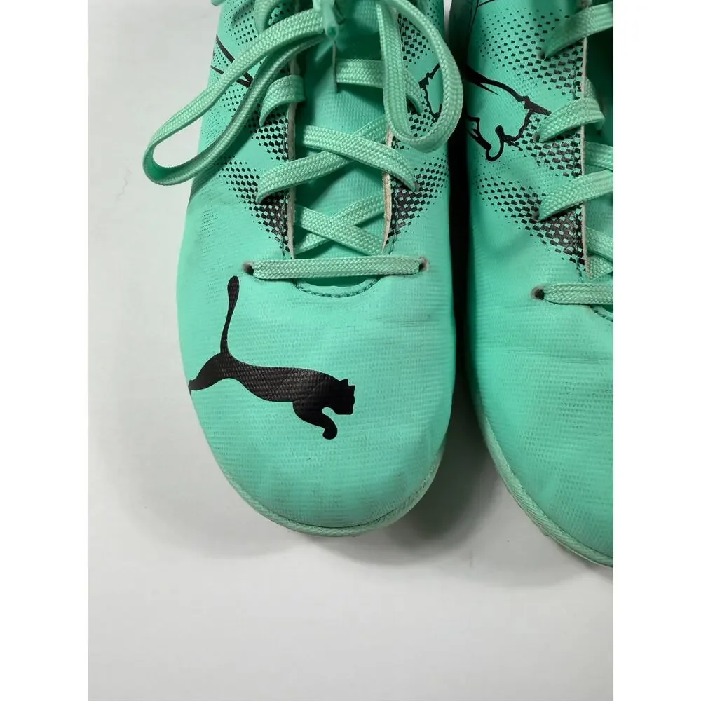 Puma Attacanto IT Jr Indoor Soccer Shoes Electric Peppermint Size 5.5 kids